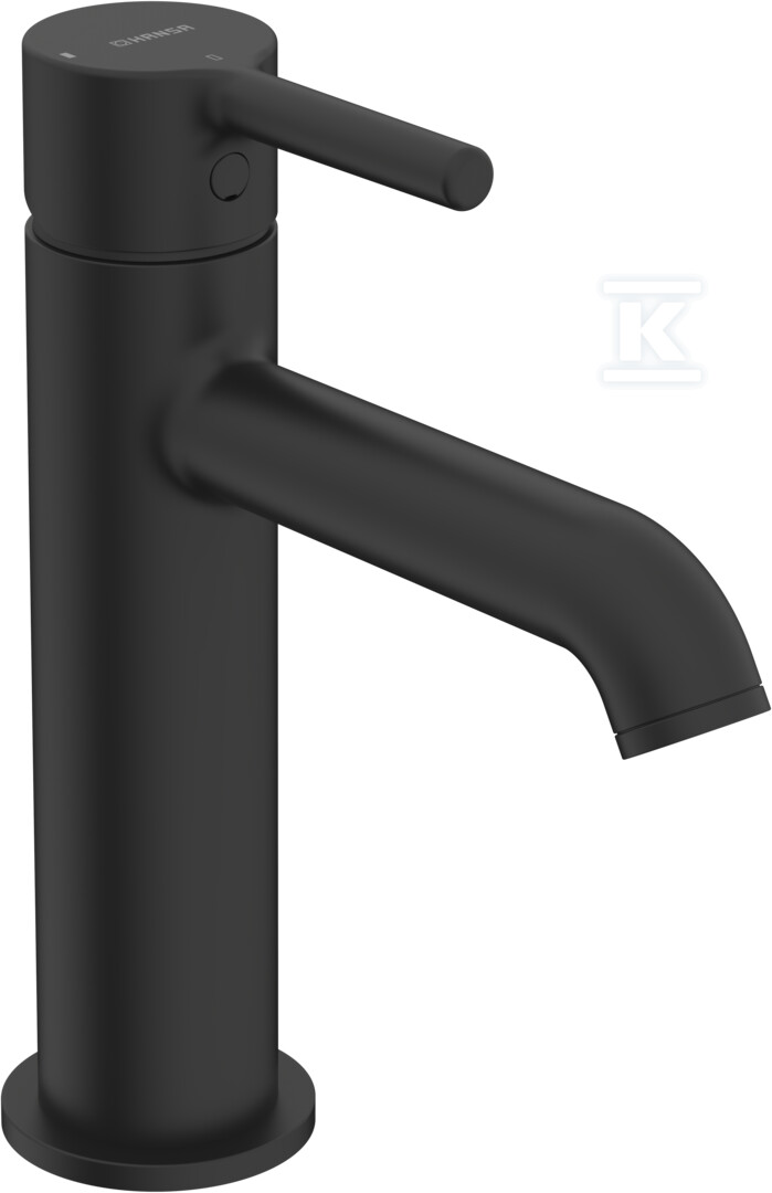 Bateria umywalkowa, Jednouchwytowa,Cold Start HANSAVANTIS Style, zasięg: 133 mm, kolor: Czarny matowy 5437220733006