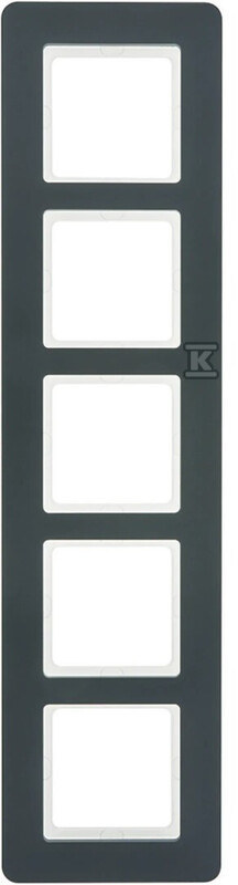 Ramka 5-krotna, antracyt aksamit, lakierowany, Q.7 10156186