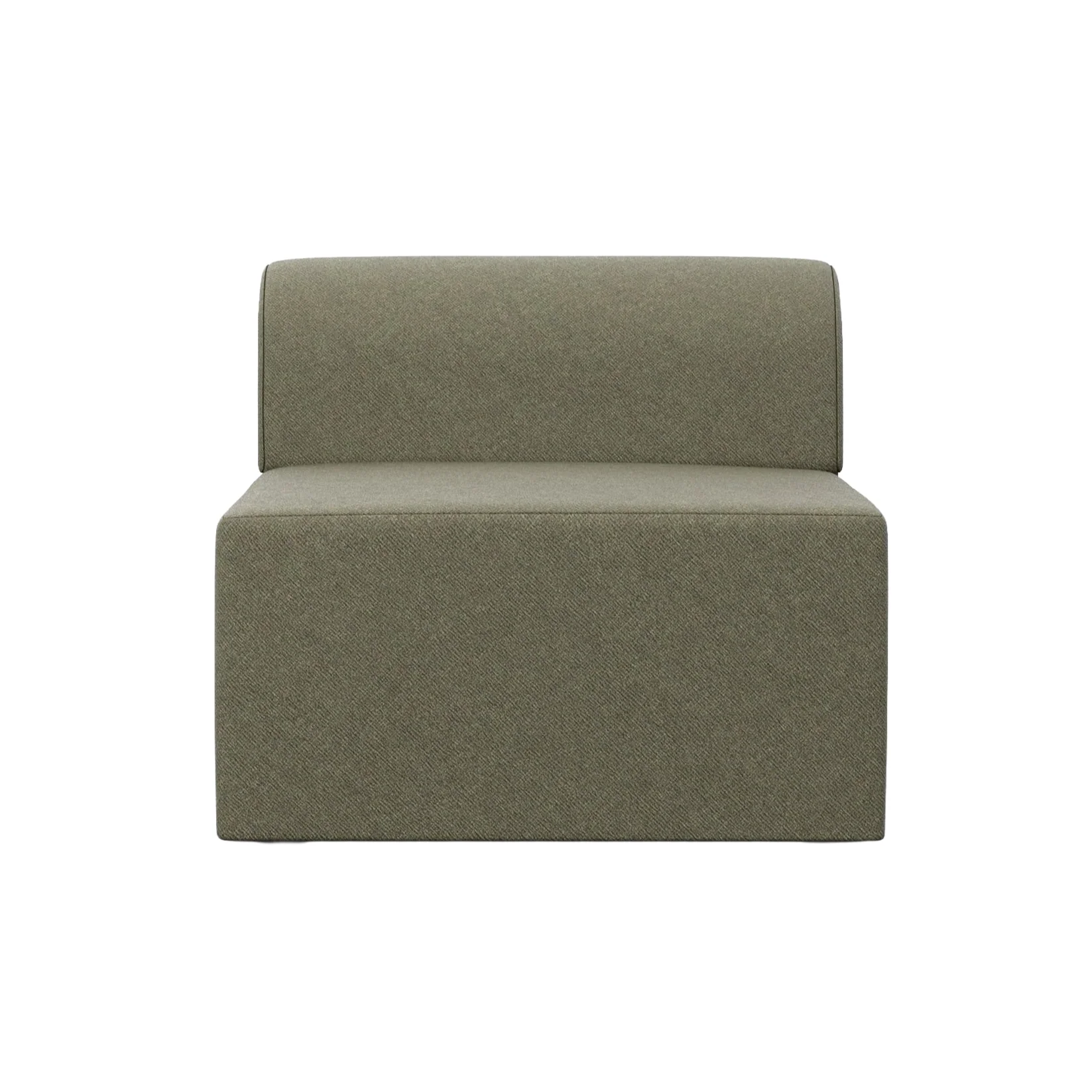 Sofa modulowa TORI – moduł środkowy zielony
