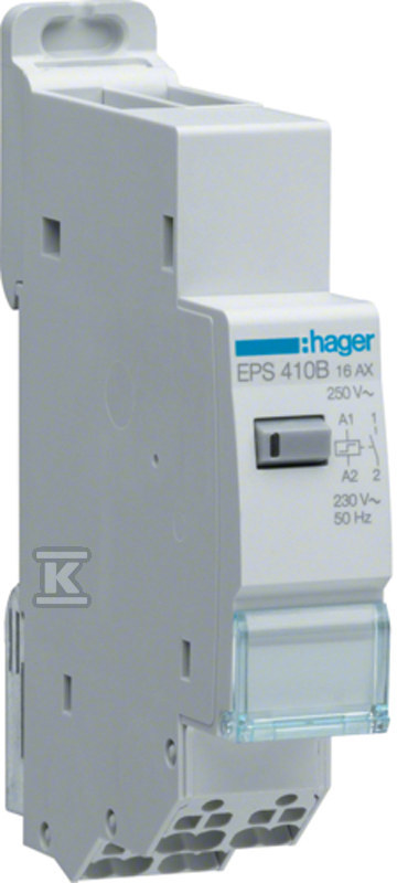 Przekaźnik bistabilny elektroniczny 1NO 230V 16A QuickConnect EPS410B