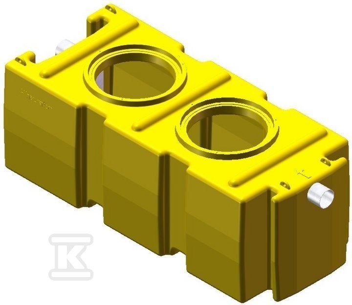 Separator skrobi SaPE 04 – polietylenowy, przepustowość maks. 4 l/s, króćce z PE – AQUAFIX 10PE 386204