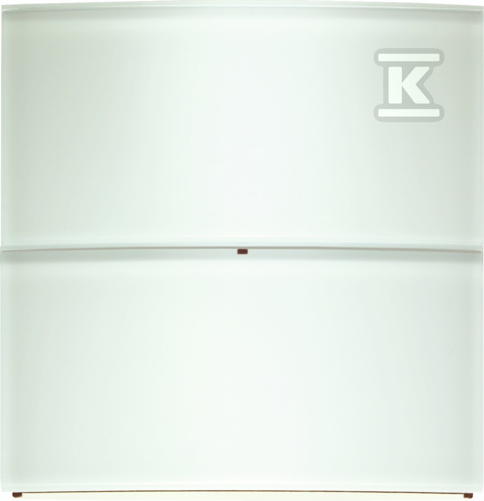 Przycisk 2-krotny komfort, szkło białe, B.IQ 75162590