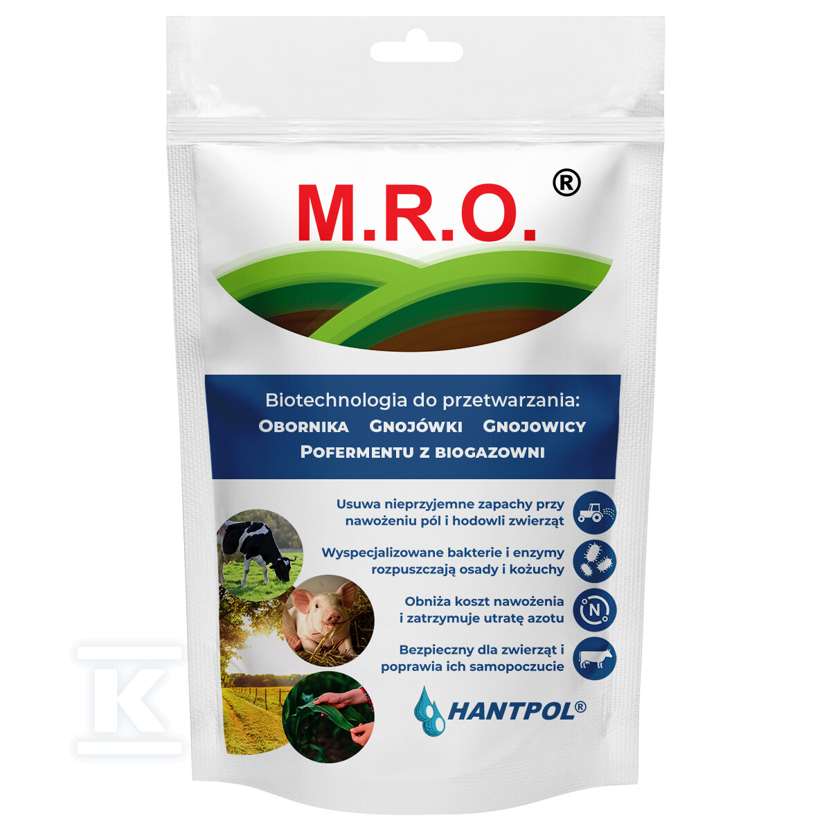 Preparat biologiczny M.R.O. 300g, do redukcji odoru z hodowli i obróbki pofermentu z biogazowni 5901549121995