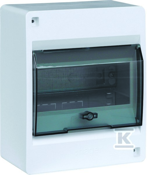 Rozdzielnica IC2 1×6 modułowa n/t IP40 drzwi transparentne VD106TP