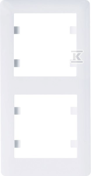 Ramka 2-krotna pionowa, biały LUMINA WL5120