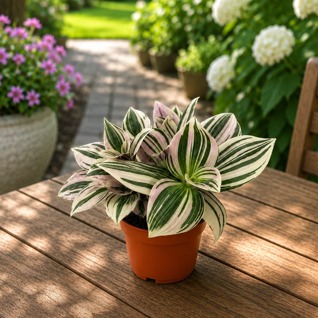 Tradescantia ‘Unicorn’ – planta curgatoare cu frunzis pastelat, in nuante magice