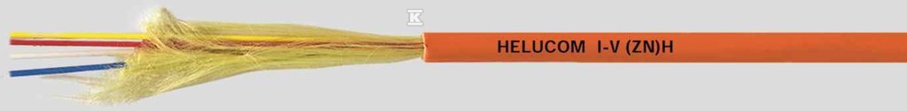Kabel światłowodowy helucom I-VZNH 10 E9/125 wewnętrzny, opona frnc, pomarańczowy 80421