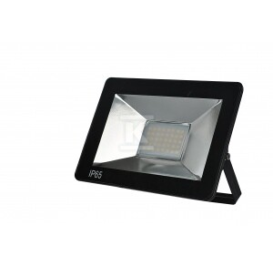 Naświetlacz LED, 128x108x30 IP65 230V 20W 1600lm 4000K czarny z przewodem i regulowanym uchwytem montażowym, małe gabaryty, klasa ochronności II OPR-2528