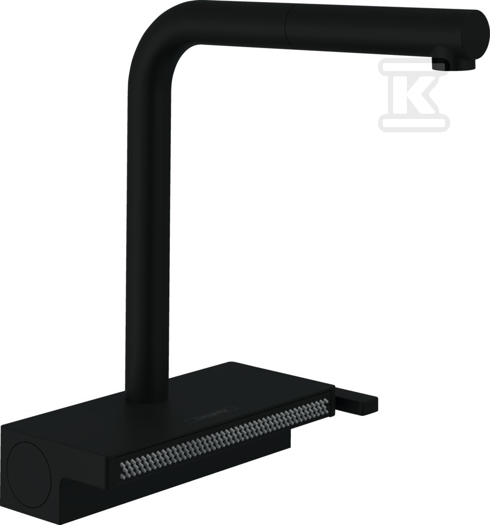 Bateria zlewozmywakowa Aquno Select M81 jednouchwytowa 250, wyciągana wylewka, 2jet czarny mat 73836670