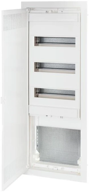 Obudowa teletechniczna podtynkowa 3‑rzędy modułówki+2 płyty montażowe ECG70COMBO2/3‑I_FR 001100155