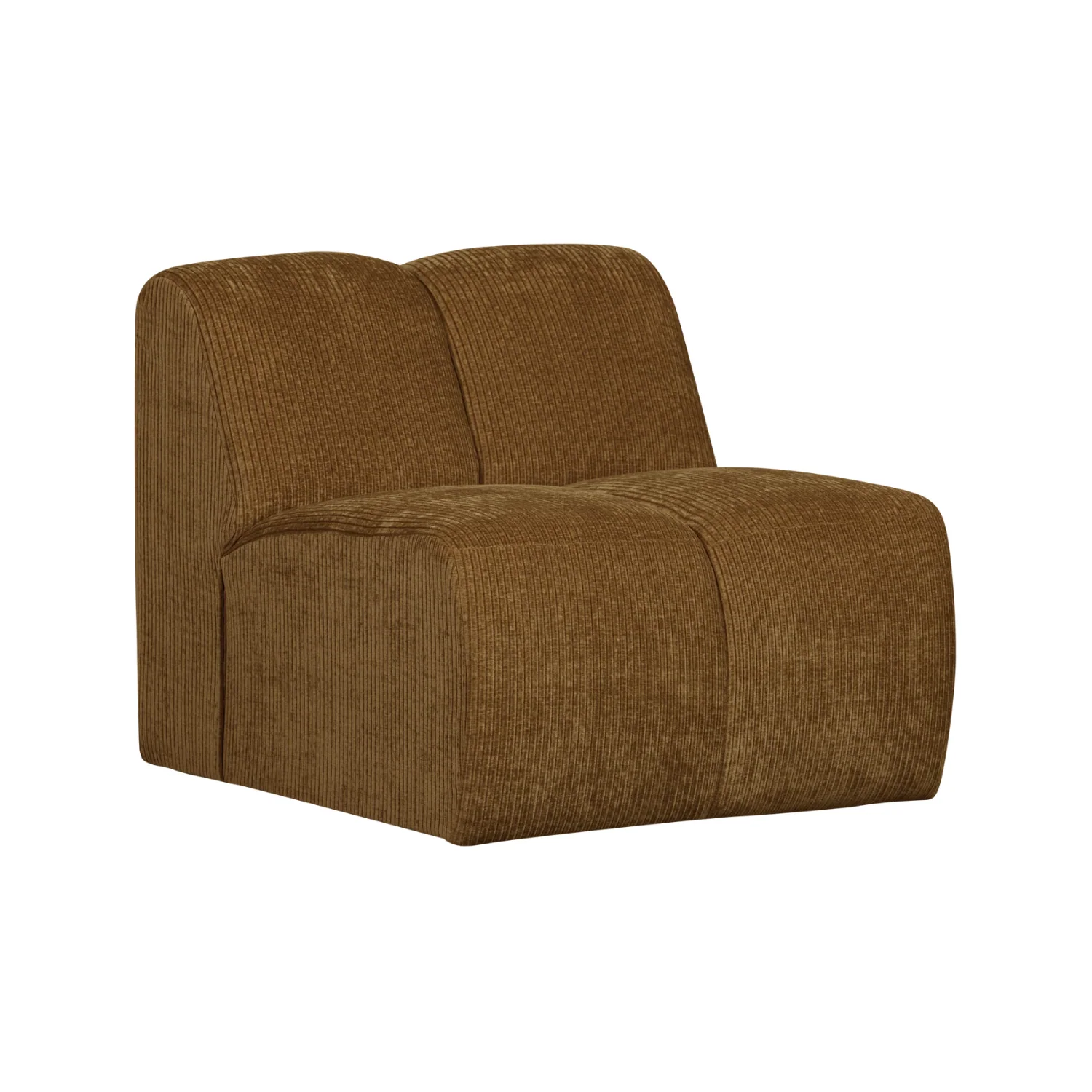 Sofa modułowa MOJO – element 1-osobowy ciemny miodowy sztruks