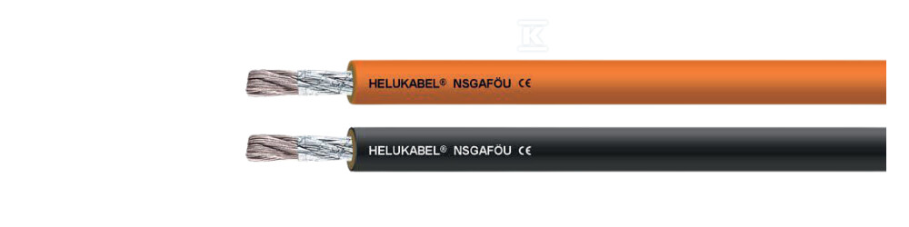 Przewód jednożyłowy gumowy, odporny na zwarcia do 1 kV NSGAFÖU 1×150 mm2 czarny 38514