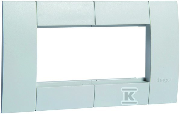 Ramka montażowa 2-krotna 45×45 mm jasnoszary, TEHALIT.WA GT4527035