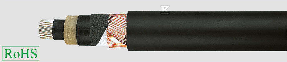Kabel energetyczny 18/30kV NA2XS(F)2Y 1×630/35 jednożylowy, AL, plaszcz PE 31219