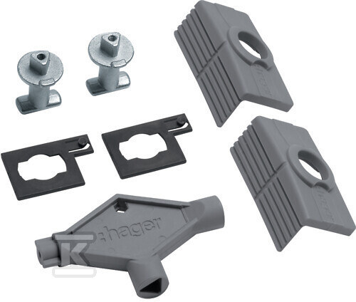 Zamek metal wkładka trójkątna z kluczem 8 mm FL93Z