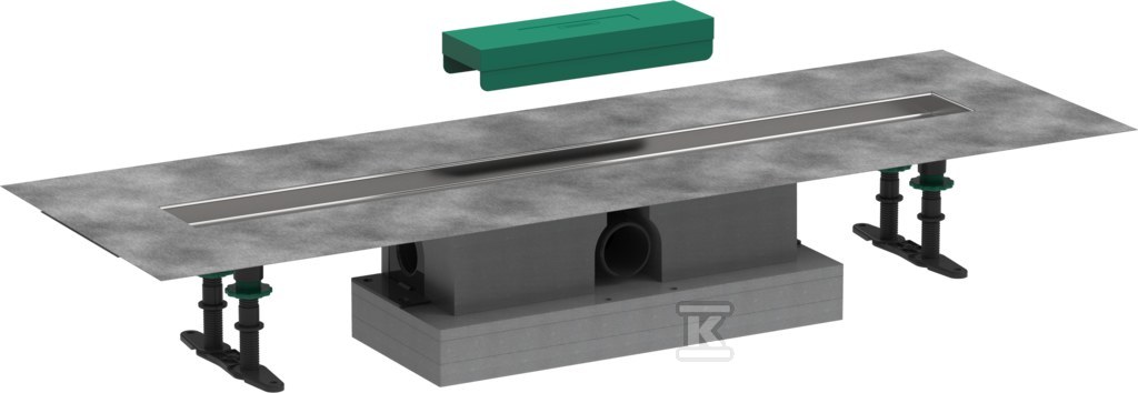 Kompletny zestaw do montażu standardowego uBox universal – 800 do odpływów liniowych 56024180