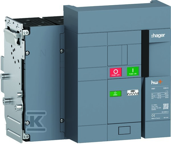 Rozłącznik powietrzny wysuwny 1250A 4P HW1W412DS