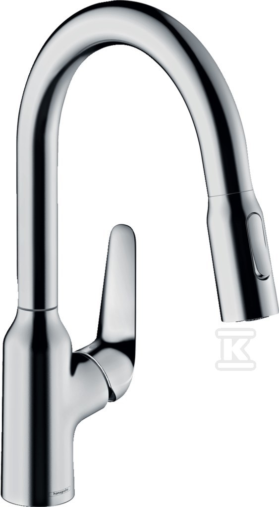 Bateria zlewozmywakowa Focus M42 jednouchwytowa 180, wyciągana wylewka, 2jet chrom 71801000