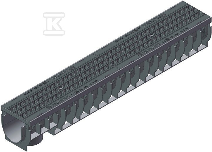 Korytko RECYFIX PRO 100, typ 01, z rusztem kratowym GUGI MW 15/25, z poliamidu, kl. B 125 47035