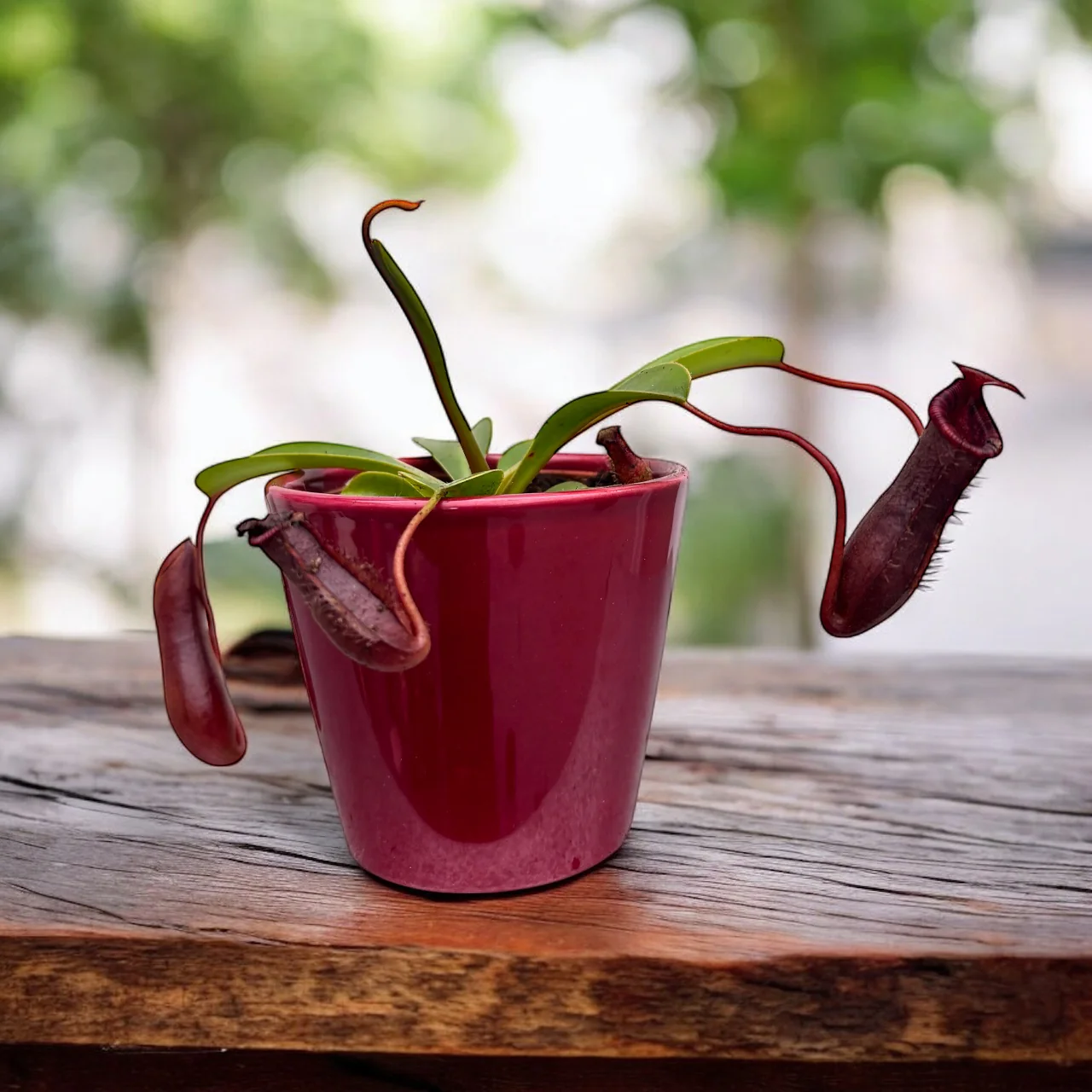 Nepenthes lowii x ventricosa – O planta carnivora spectaculoasa!