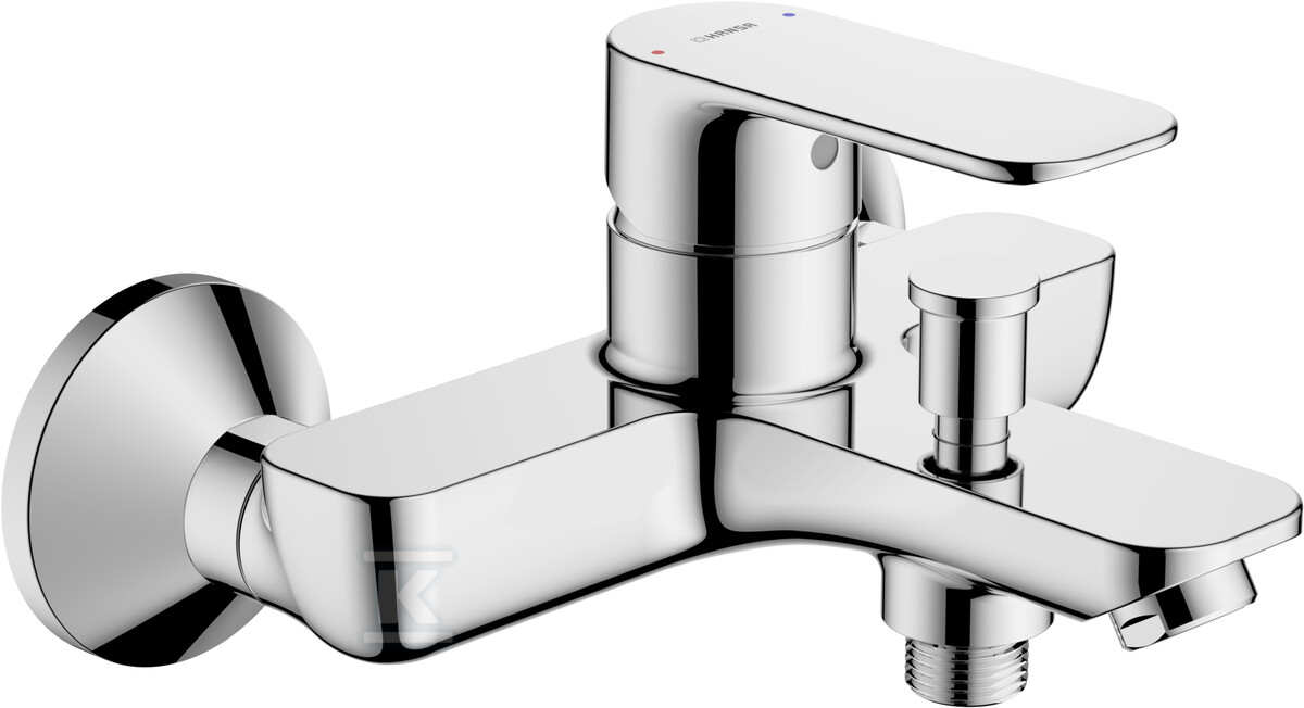 Bateria wannowo-natryskowa, Jednouchwytowa HANSABASIC, zasięg: 165 mm, kolor: chrom 55442103