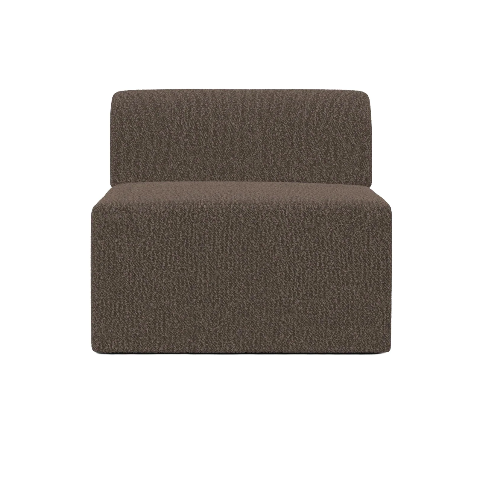 Sofa modulowa TORI – moduł środkowy brązowy boucle