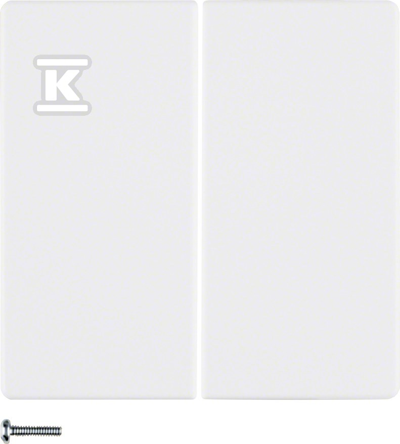 Przycisk 2-krotny biały, aksamit, Q.X 85142129