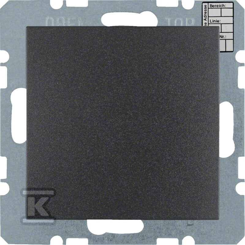 Czujniki CO2 i wilgotności z regulacją temperatury antracyt mat, KNX B.KWADRAT/B.3/B.7 75441385
