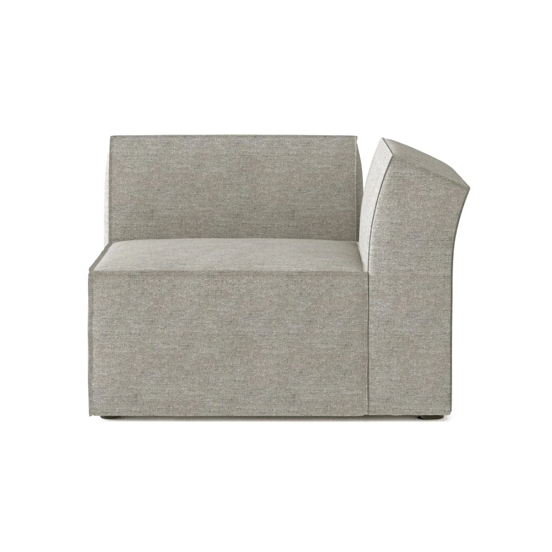 Sofa modułowa ANDO – moduł prawostronny jasnoszary