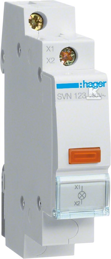 Lampka sygnalizacyjna, pomarańczowa 230V AC SVN123