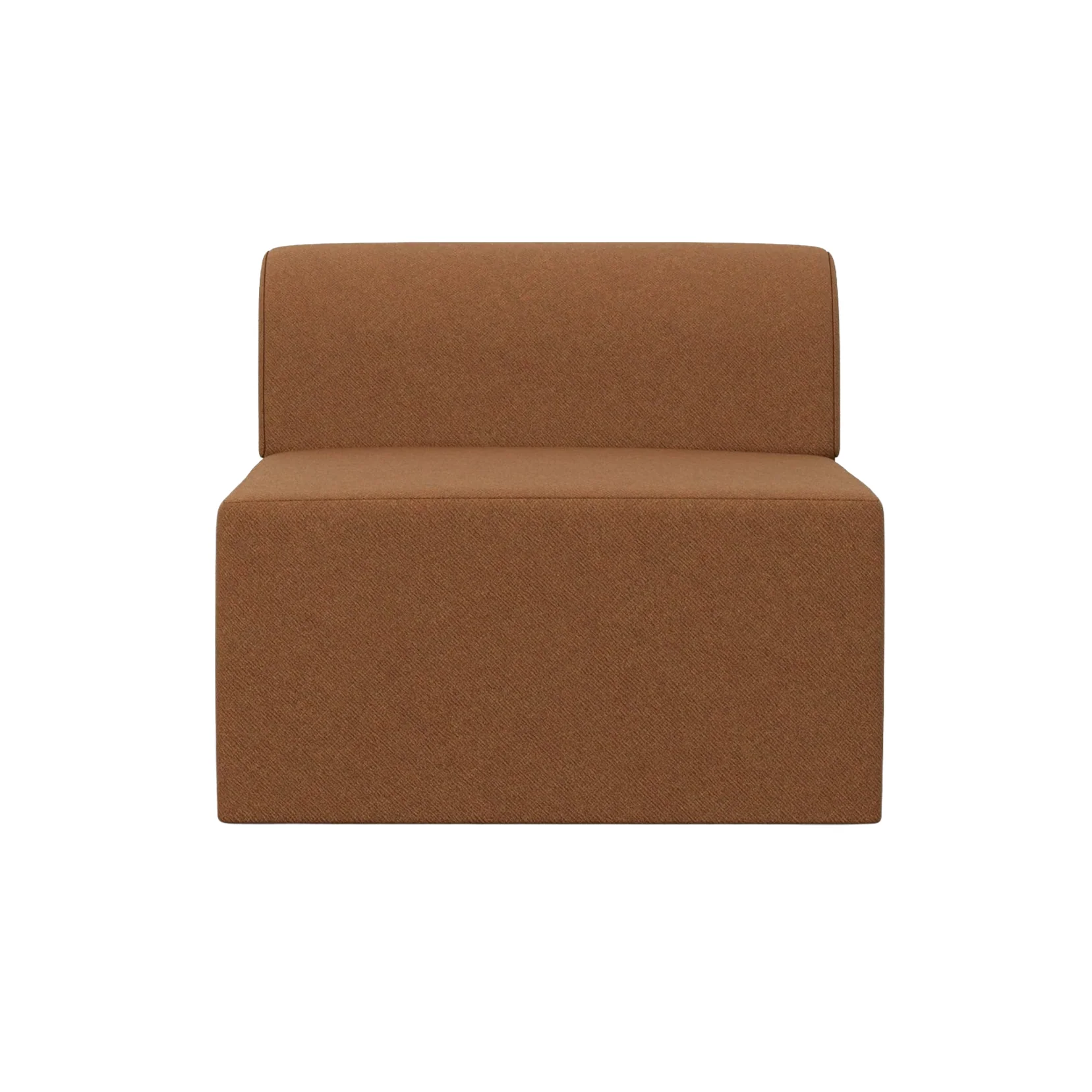 Sofa modulowa TORI – moduł środkowy rdzawy