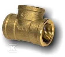 Trójnik mosiężny HELA-T 25×25/90 GW 1″ PN10, do rur preizolowanych Pex/PE, oznaczenie: T 25 61102500100T