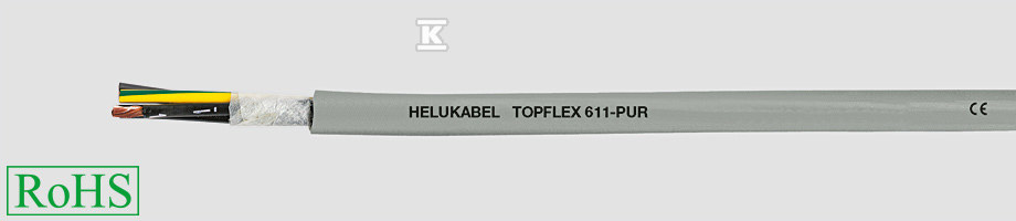 Przewód 1kV, TOPFLEX-611-PUR 4G1,5 metrowany bezhalogenowy 22870