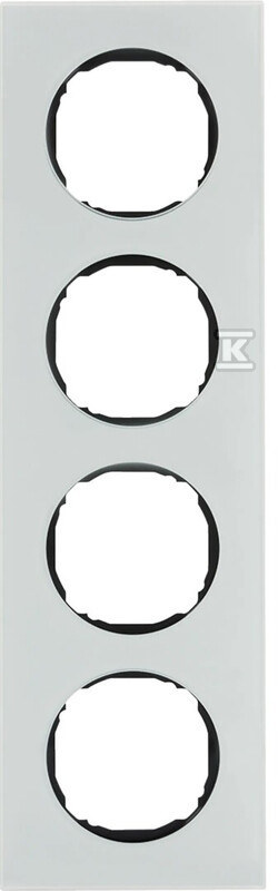 Ramka 4-krotna, szkło, biały, R.8 10142609
