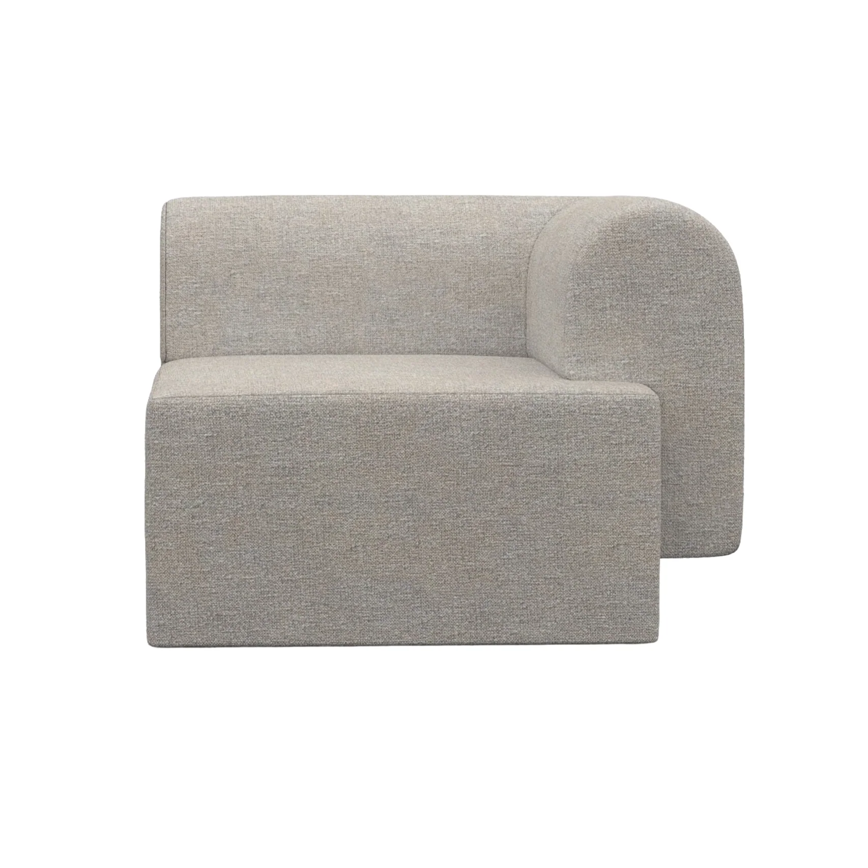 Sofa modułowa TORI – moduł prawostronny szary