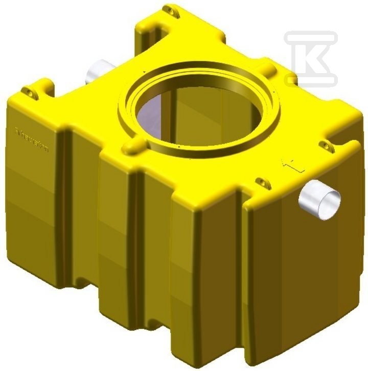 Separator tłuszczów SFPE 02/0200 – z osadnikiem, 2 l/s, poj. os. 200 l, PE – AQUAFIX 10PE 385302