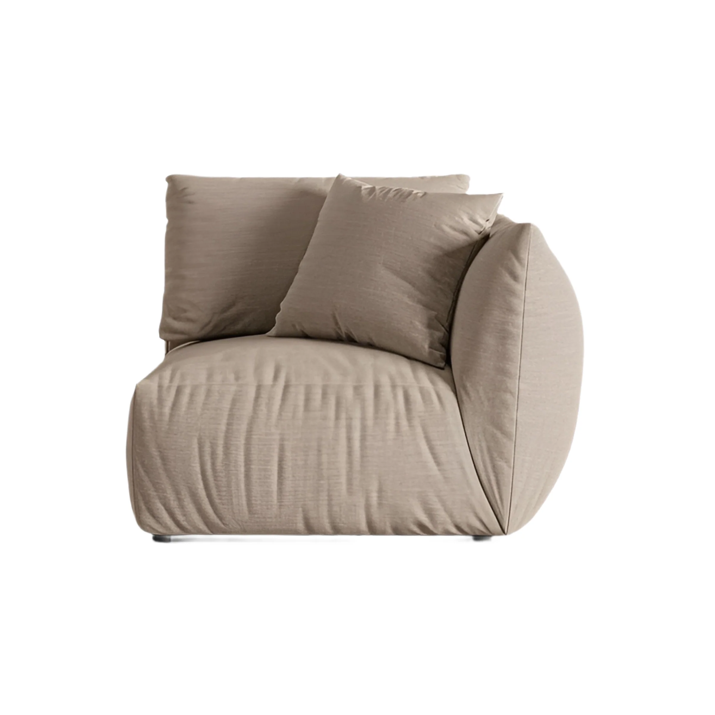Sofa modułowa CHRIS – element prawostronny piaskowy szenil