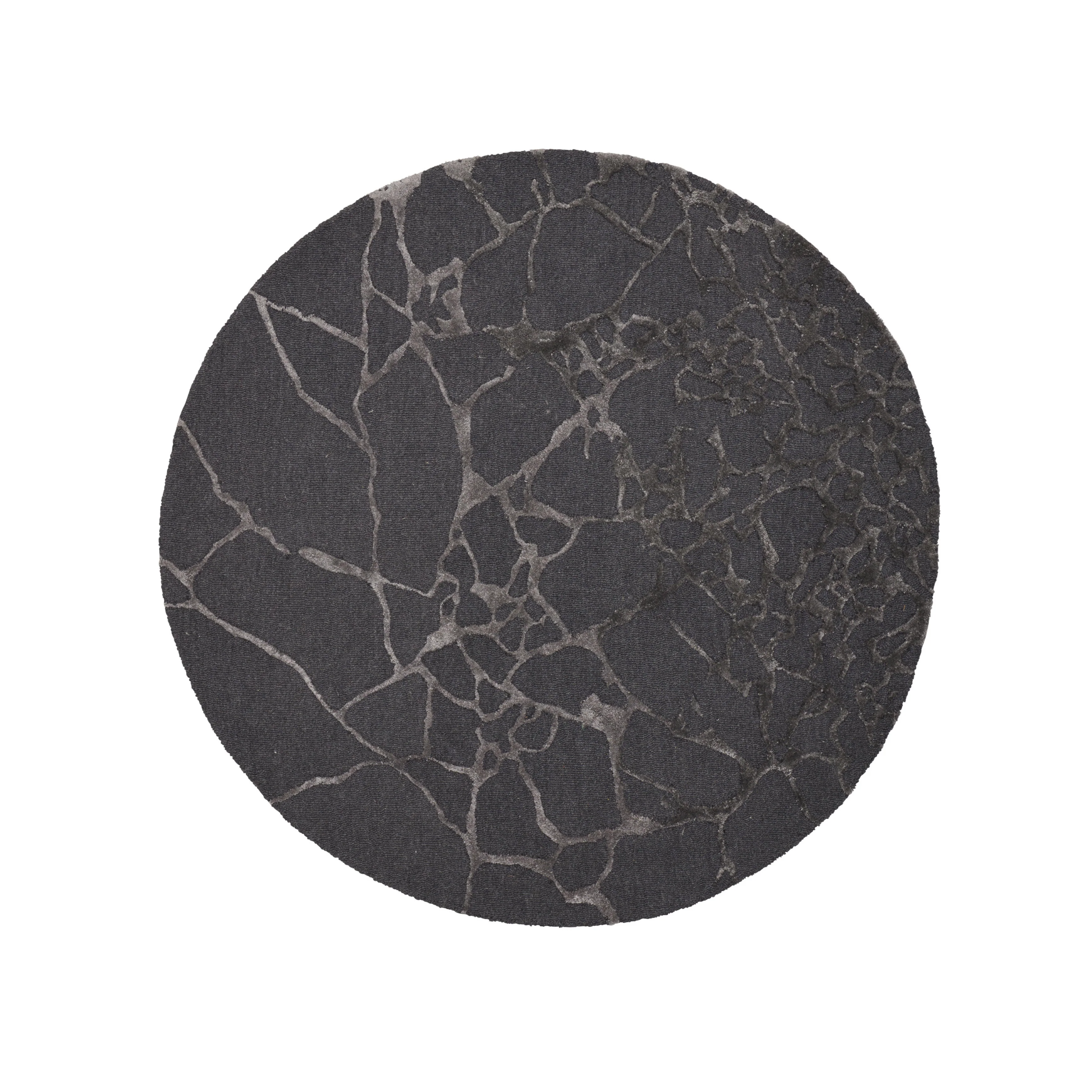 Dywan okrągły MARMO – CHARCOAL ciemnoszary