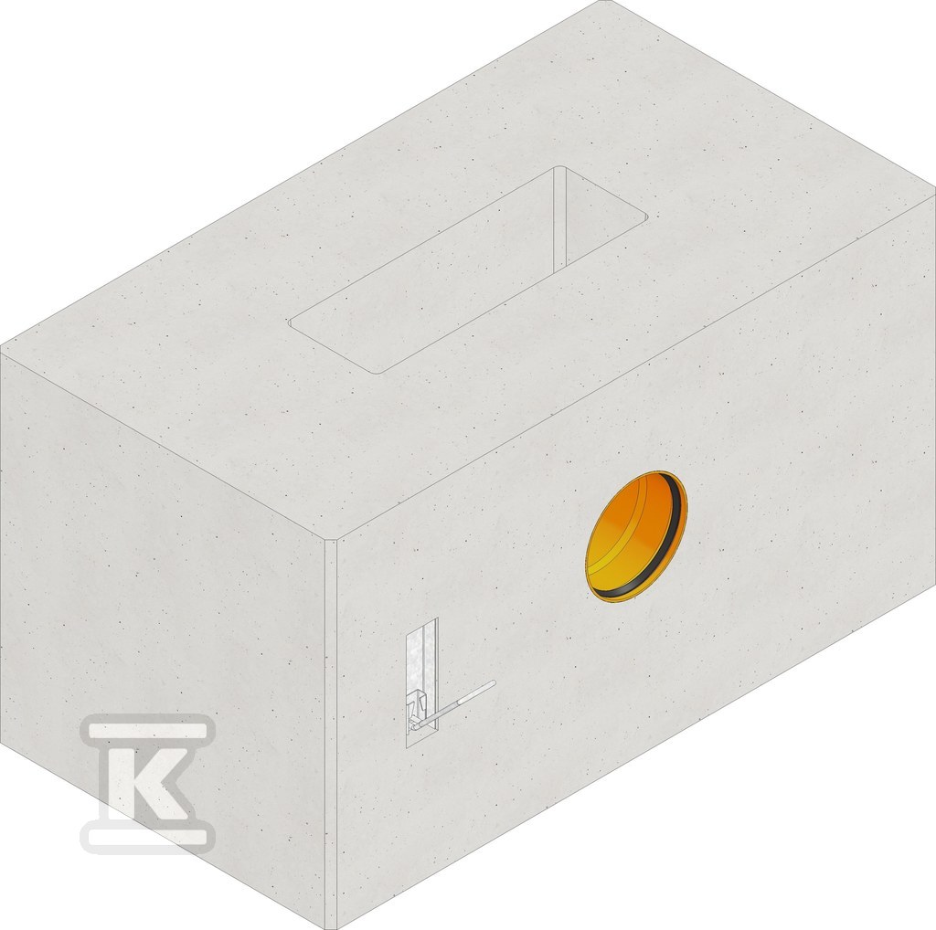 Element dolny studzienki FASERFIX BIG BL 150, z 2 kotwami kulistymi, zbrojony 82777