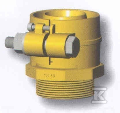 Złączka mosiężna przejściowa HELA-H 90×8.2mm-GZ 3″ PN6, do rur preizolowanych Pex/PE, oznaczenie: H 90 80-6 60609000300T