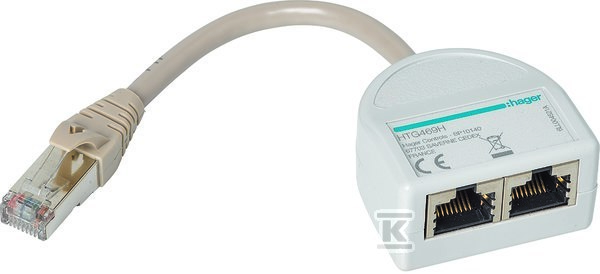 Rozdzielacz RJ45 z wtyczką HTG469H