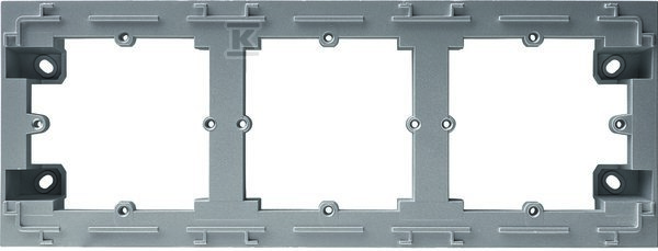 Adapter natynkowy 3-krotny, srebrny, LUMINA INTENSE WL5832