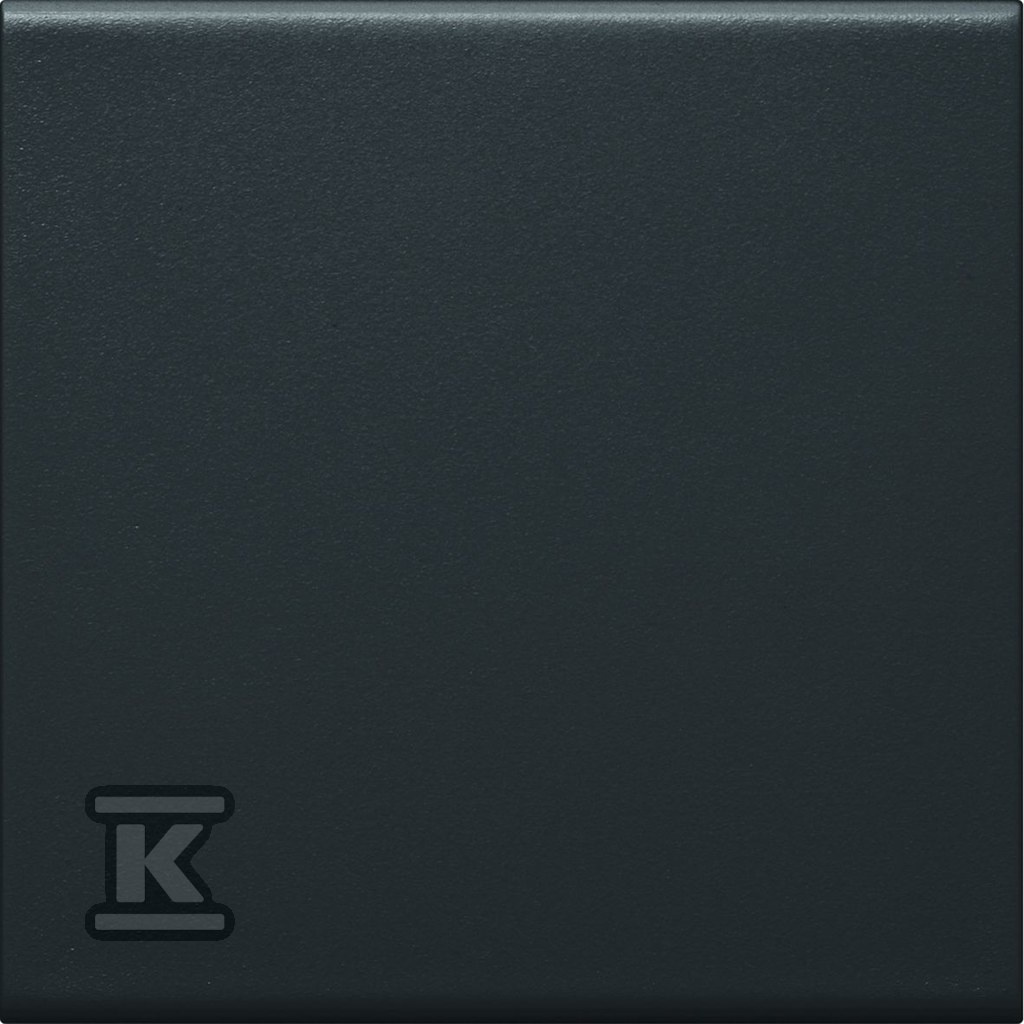 Klawisz do łącznika 1-klawiszowego PC-ABS bezhalogenowy czarny, TEHALIT.WA GW1B9011
