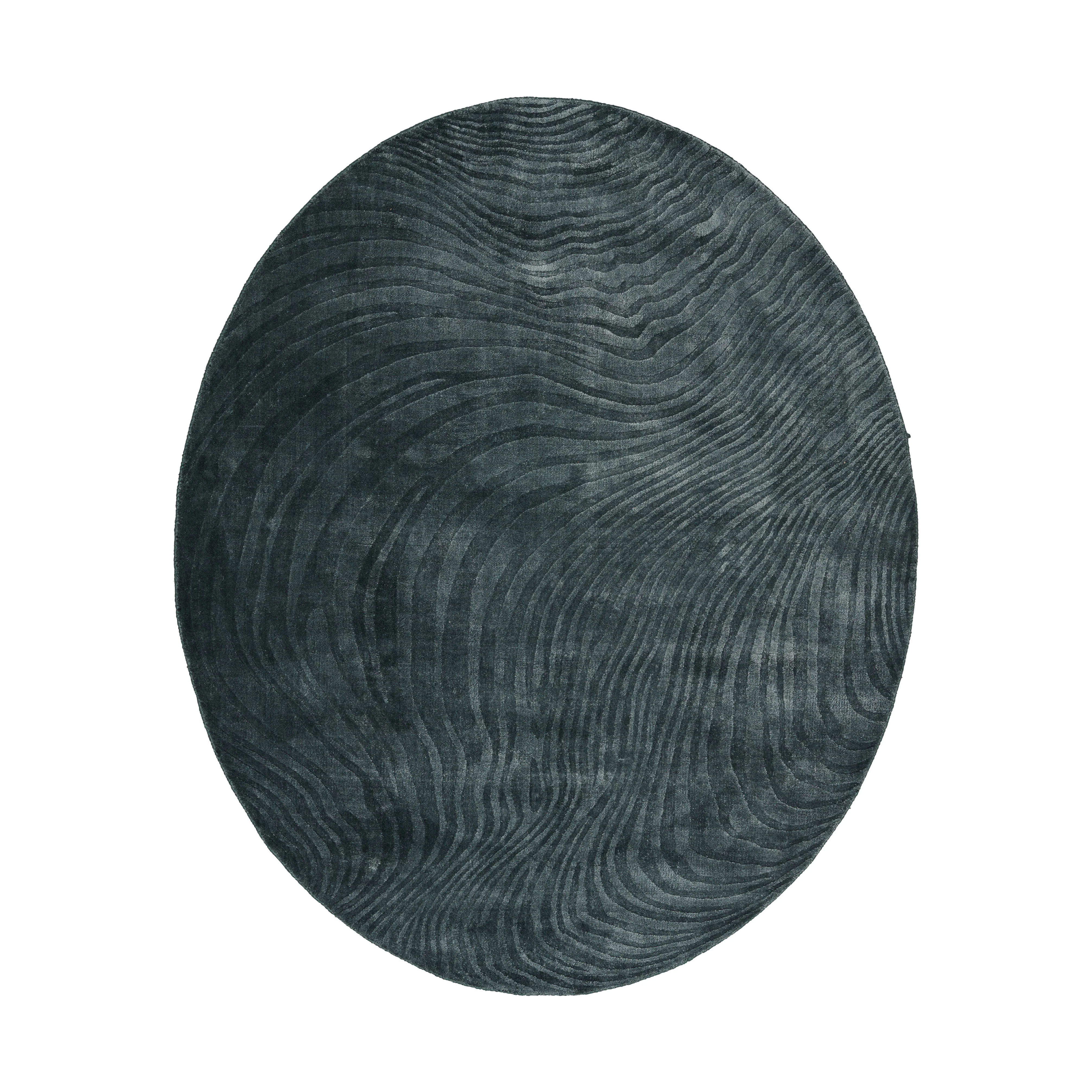 Dywan owalny ANONG – FOREST ciemnozielony