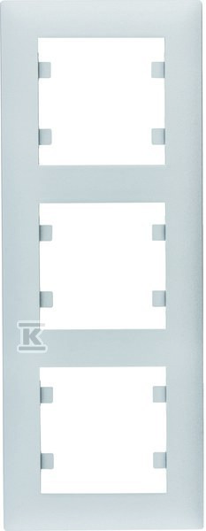 LUMINA Intense Ramka 3-krotna pionowa, srebrny WL5632