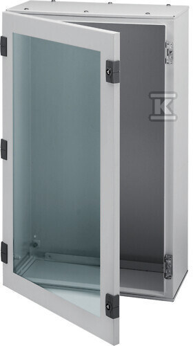 Obudowa stalowa 500x400x160 mm, IP65, drzwi transparentne FL161A
