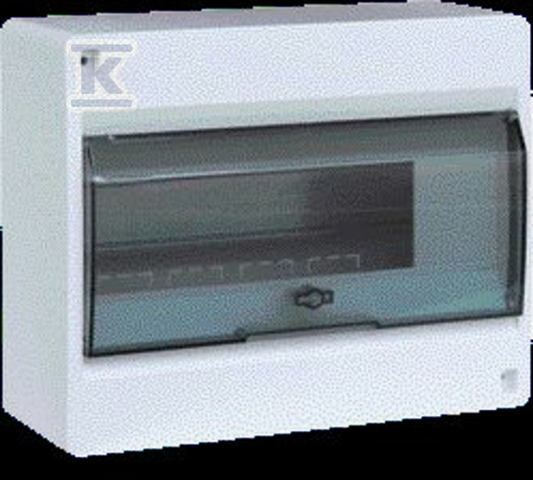 Rozdzielnica IC2 1×10 modułowa n/t IP40 drzwi transparentne VD110TP
