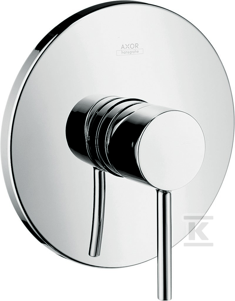 Bateria prysznicowa Hansgrohe Axor Starck jednouchwytowa podtynkowa, element zewnętrzny chrom 10616000
