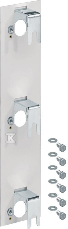 Adapter montażowy 2 rozłączników LVS NH00 rozstaw 60 mm na szynach rozstawu 185 mm LVZ00DA185-185