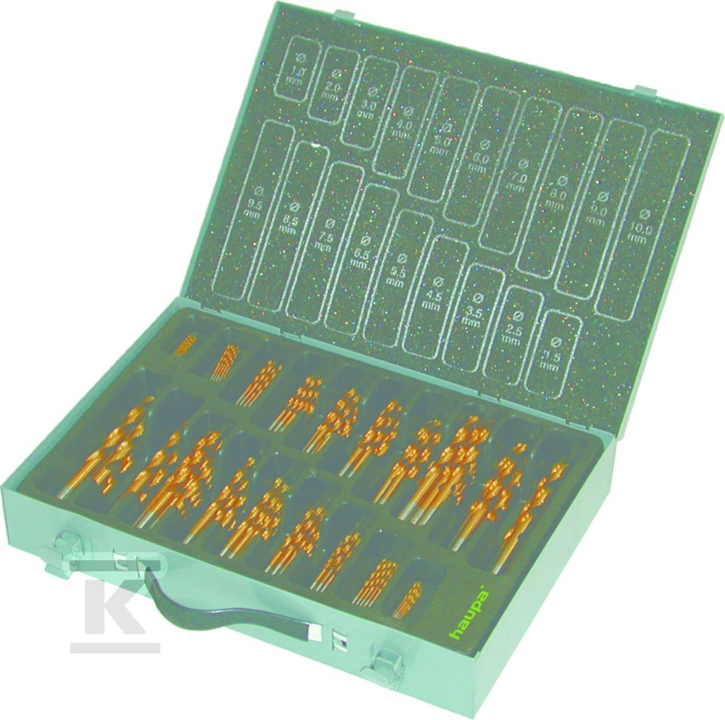 Zestaw wiertel szlifowanych HSS 170-elem 230301/TIN